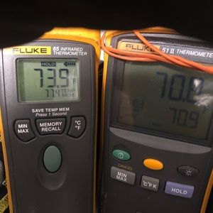 Fluke temp. gauge/reader